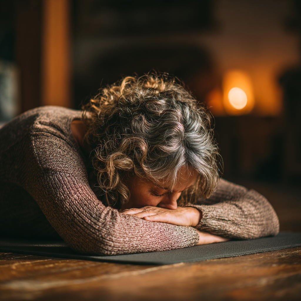 Група людей практикує йогу на природі